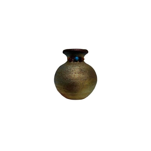 J. Dillon Signed Trinket Box and small Vase Iridescent Paint - Picture 4 of 7